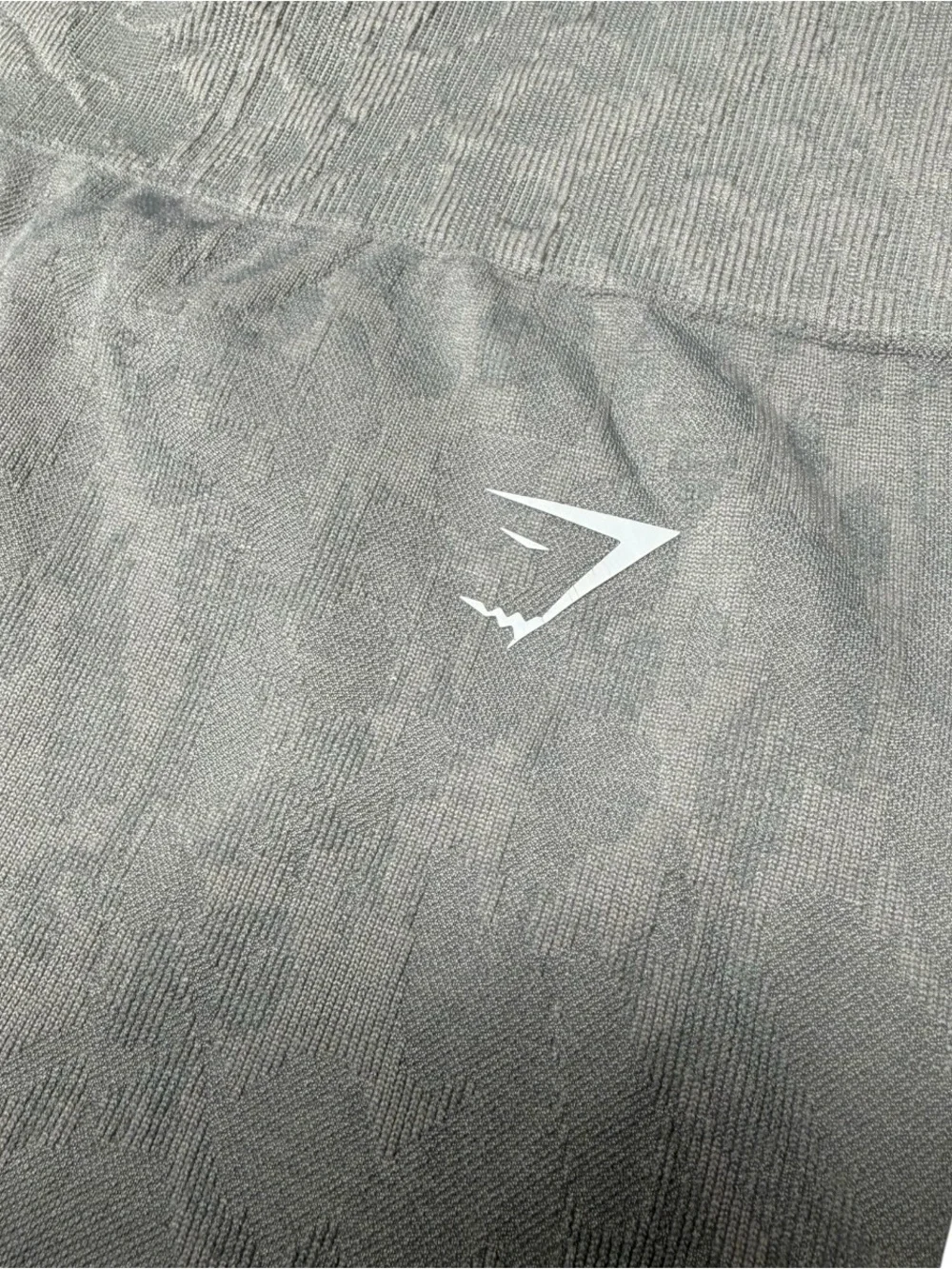 Gymshark High-Waist Light Grey Textured Leggings